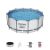 Set piscina fuori terra rotonda Steel Pro MAX  da 366x122 cm grigio chiaro