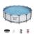 Set piscina fuori terra rotonda Steel Pro MAX  da 457x122 cm grigio chiaro