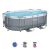 Set piscina fuori terra ovale Power Steel  da 305x200x84 cm con pompa filtro a cartuccia grigio scuro